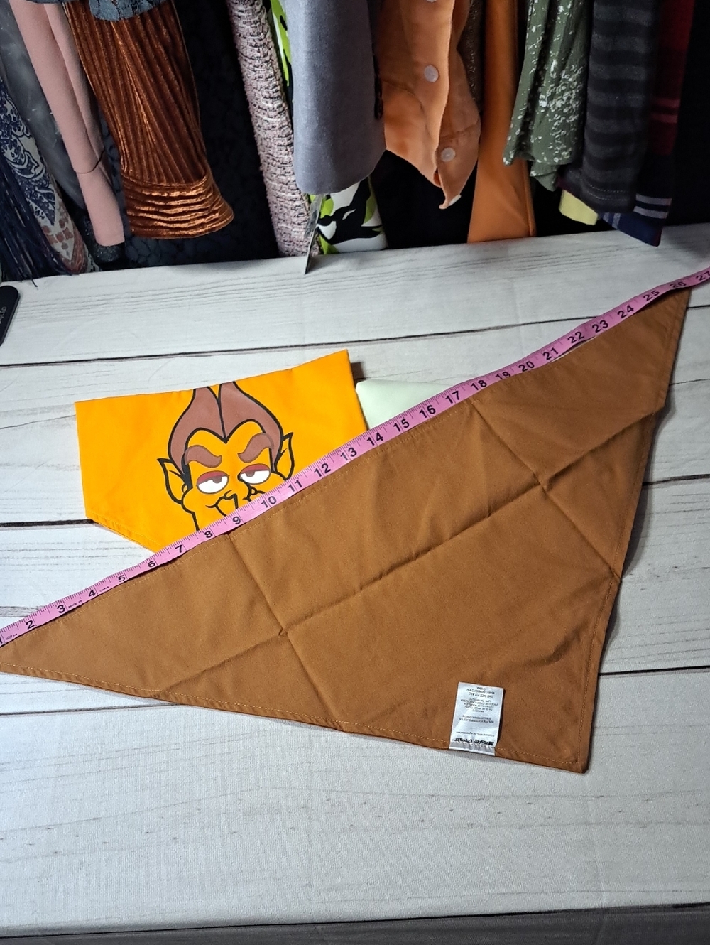 Count Chocula Trio Graphic Pet Bandanas - Yellow, Light Green, Brown - Picture 3 of 6